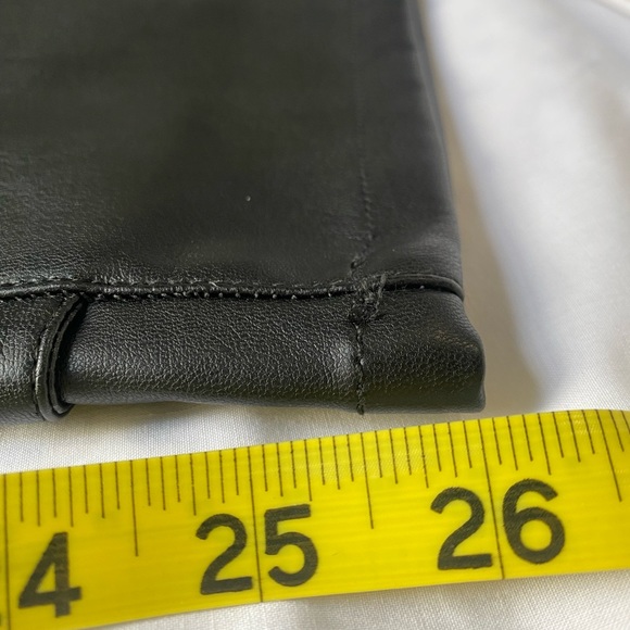 Pistola sz 18W Black Faux Leather Straight Leg High Waist Cropped Pants - Picture 12 of 12